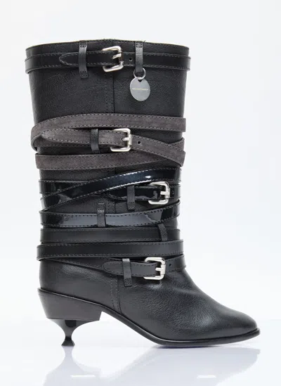 Shop Kiko Kostadinov Quad Belt Boots In Black