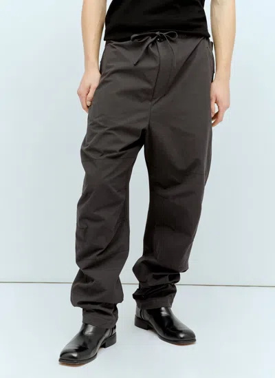 Shop Lemaire Maxi Military Pants In Grey