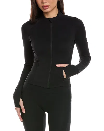 Shop Phat Buddha The Madison Zip-up Top In Black