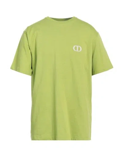 Shop Dior Homme Man T-shirt Acid Green Size M Cotton, Viscose