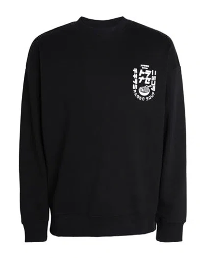 Shop Jack & Jones Man Sweatshirt Black Size Xl Cotton, Polyester