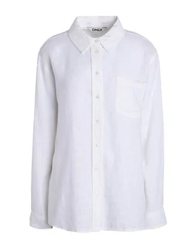 Shop Only Woman Shirt White Size Xl Livaeco By Birla Cellulose, Linen