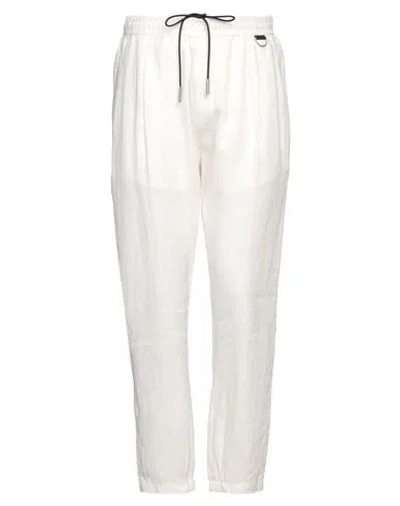Shop Low Brand Man Pants White Size 4 Linen