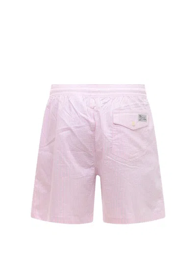 Shop Polo Ralph Lauren Swim Trunk In Pink