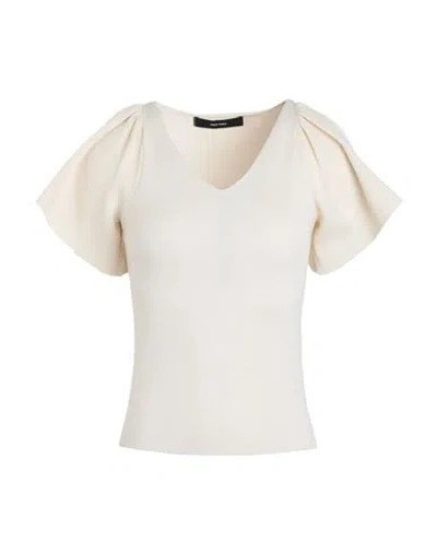 Shop Vero Moda Woman Sweater Cream Size Xl Polyester In White