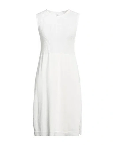 Shop Eleventy Woman Mini Dress White Size S Cotton