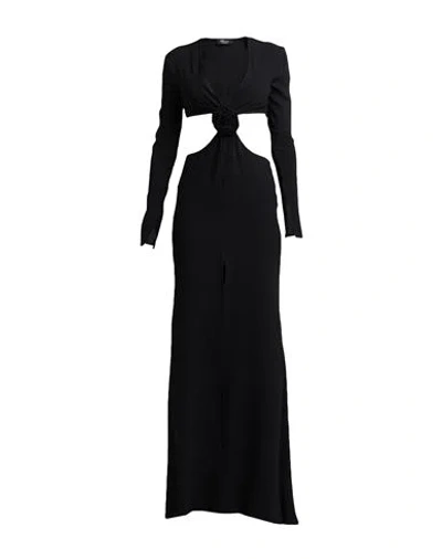Shop Blumarine Woman Maxi Dress Black Size 4 Viscose, Elastane