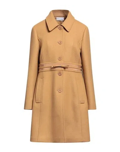 Shop Red Valentino Woman Coat Camel Size 8 Wool, Polyamide, Cashmere In Beige