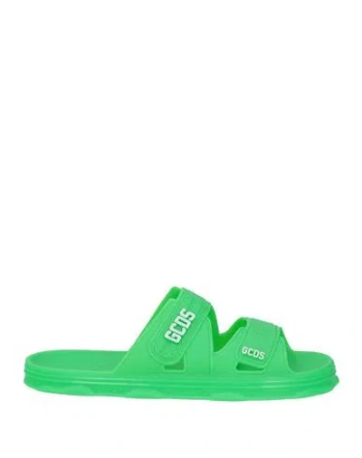 Shop Gcds Woman Sandals Green Size 11 Rubber