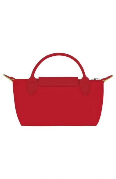 Longchamp Le Pliage Recycled Canvas Cosmetics Case In Tomato