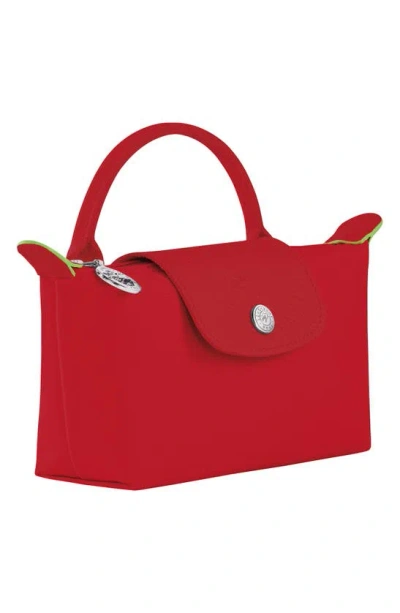 Longchamp Le Pliage Recycled Canvas Cosmetics Case In Tomato