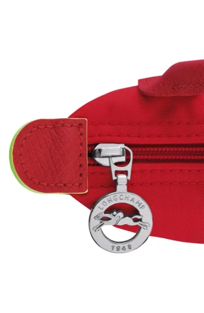 Longchamp Le Pliage Recycled Canvas Cosmetics Case In Tomato