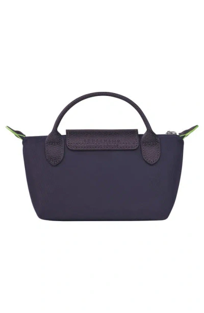 Shop Longchamp Le Pliage Recycled Canvas Cosmetics Case In Bilberry