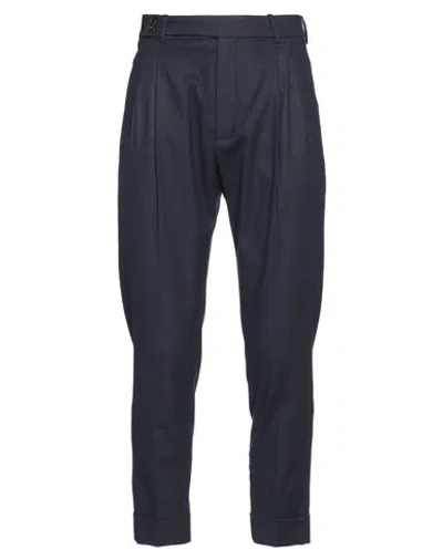 Shop Hōsio Man Pants Midnight Blue Size 36 Wool, Polyester, Elastane
