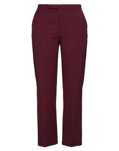 Shop Simona Corsellini Woman Pants Deep Purple Size 8 Polyester, Viscose, Cotton, Elastane