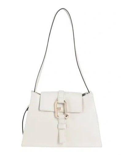 Furla Nuvola S Shoulder Bag Woman Shoulder Bag Ivory Size - Leather In White