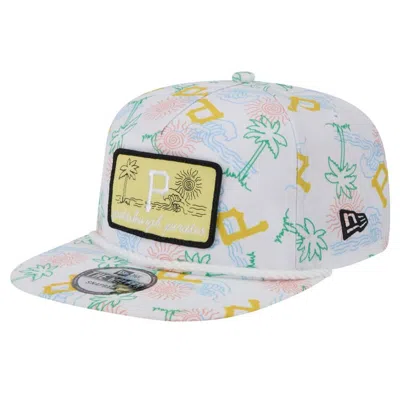 Shop New Era White Pittsburgh Pirates Islander Golfer Snapback Hat