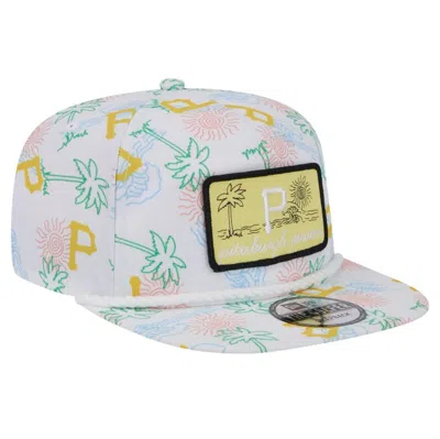 Shop New Era White Pittsburgh Pirates Islander Golfer Snapback Hat