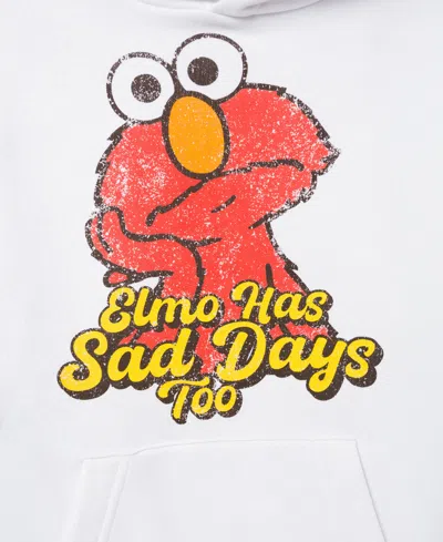 Kenneth Cole Sesame Street Kids Slim Fit Elmo Hoodie In White