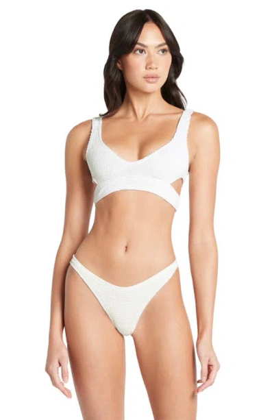 Bondeye Bound By Bond-eye Sinner Bikini Bottoms In Optic White