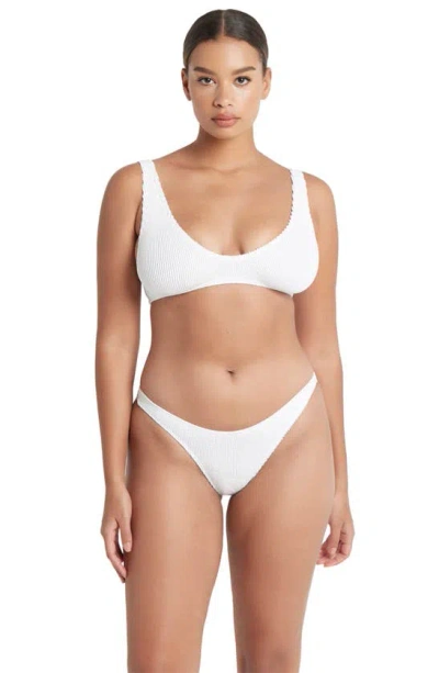 Bondeye Bound By Bond-eye Sinner Bikini Bottoms In Optic White