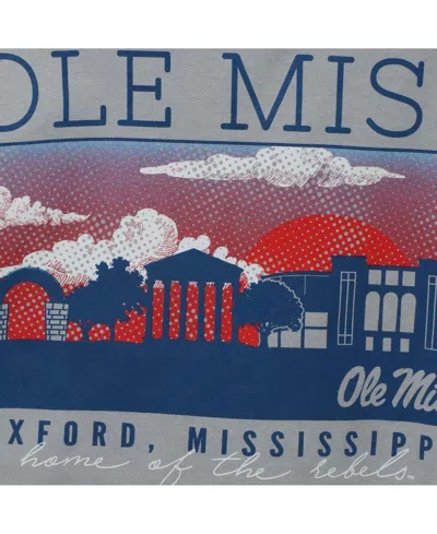 Image One Men's Gray Ole Miss Rebels Comfort Colors Campus Scenery T-shirt In Gray