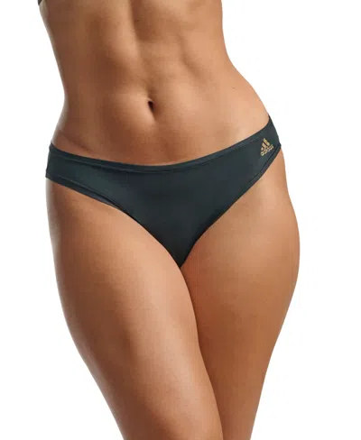 Shop Adidas Originals Intimates Women's Body Fit Bikini Brief Underwear 4a0033 In Black
