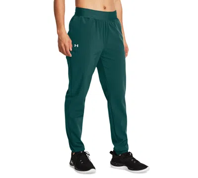 Shop Under Armour Women's Armoursport High-rise Pants In Hydro Teal,white