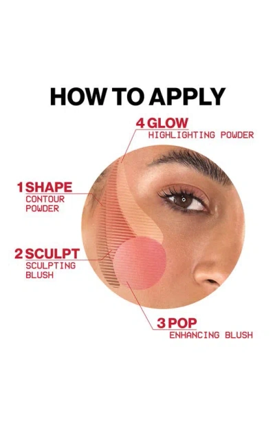 Smashbox Halo Sculpt + Glow Face Palette With Vitamin E In Berry