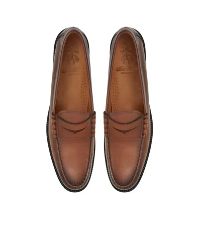 Shop Brooks Brothers Men's Bleeker Lug Sole Penny Loafers In Cognac
