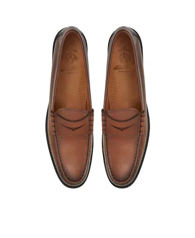 Brooks Brothers Men's Bleeker Lug Sole Penny Loafers In Cognac
