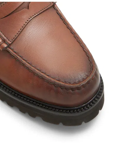 Shop Brooks Brothers Men's Bleeker Lug Sole Penny Loafers In Cognac