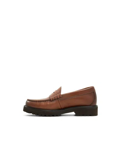 Brooks Brothers Men's Bleeker Lug Sole Penny Loafers In Cognac