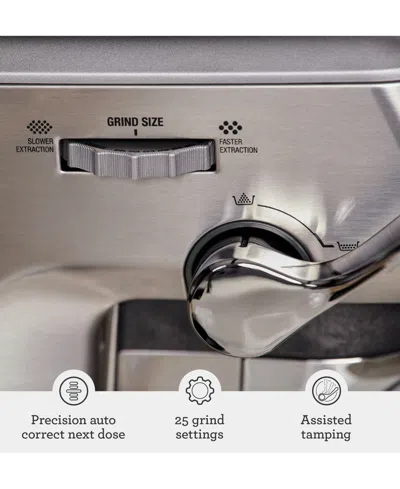 Breville Barista Express Impress Espresso Machine In Black Truffle