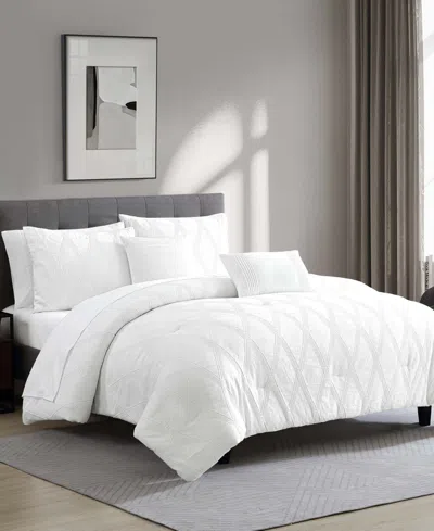 Hallmart Collectibles Goranna 9-pc. Comforter Set, Queen In White