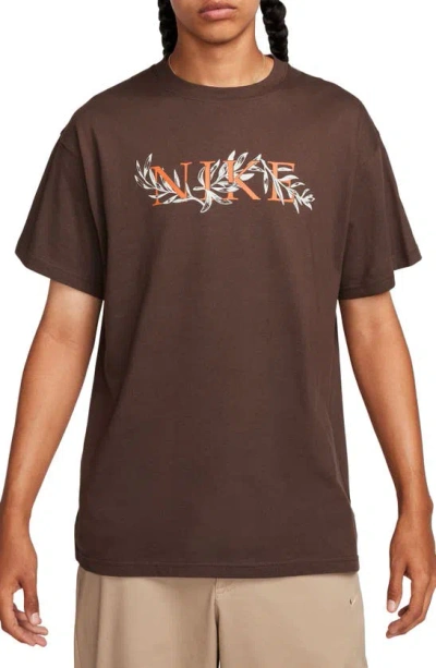 Shop Nike Max90 Toile Graphic T-shirt In Baroque Brown
