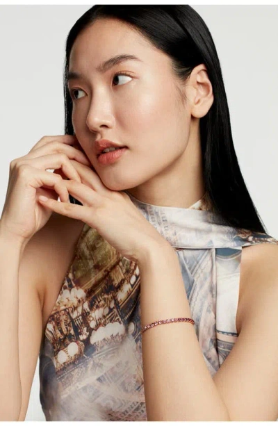 Ted Baker Melrah Ombré Crystal Slider Bracelet In Gold Tone/ Pink Ombre