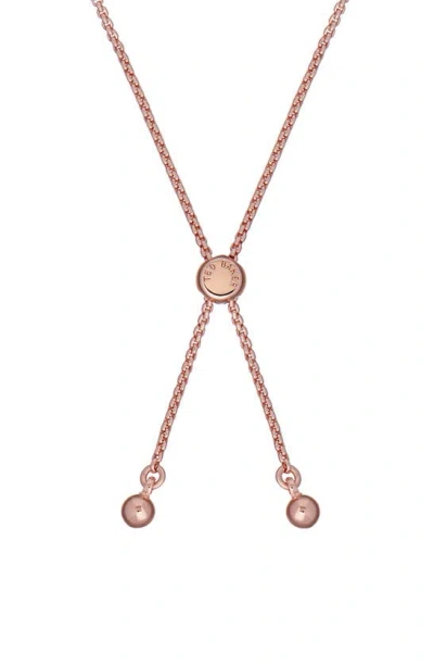 Shop Ted Baker Melrah Ombré Crystal Slider Bracelet In Gold Tone/ Pink Ombre