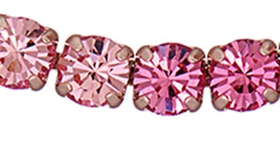 Shop Ted Baker Melrah Ombré Crystal Slider Bracelet In Gold Tone/ Pink Ombre