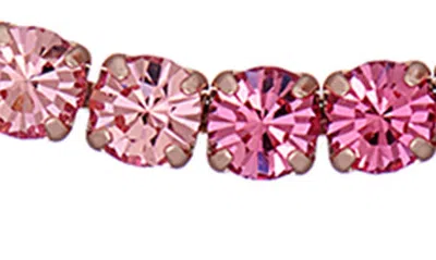 Ted Baker Melrah Ombré Crystal Slider Bracelet In Gold Tone/ Pink Ombre