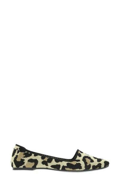 Mia Corrine Knit Flat In New Leopard