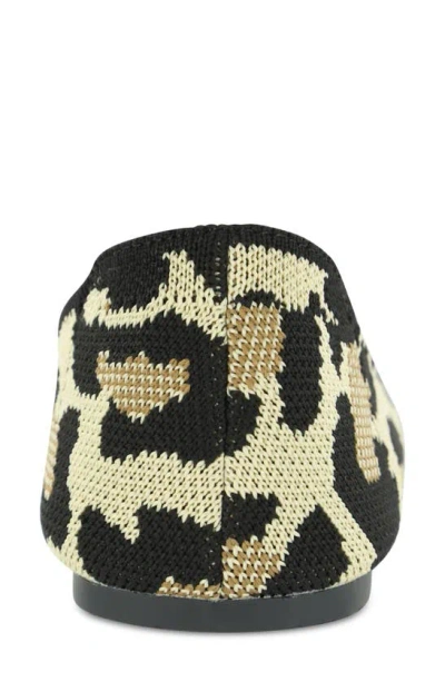 Mia Corrine Knit Flat In New Leopard