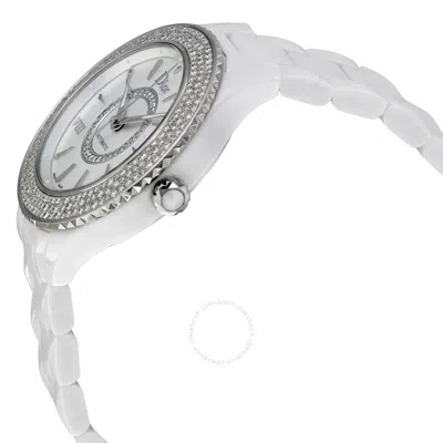Shop Dior Viii Diamond Studded Automatic Ladies Watch Cd1245e5c001 In Mother Of Pearl / White