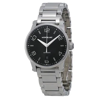Shop Montblanc Timewalker Automatic Black Dial Men's Watch 110339 In Black / Skeleton