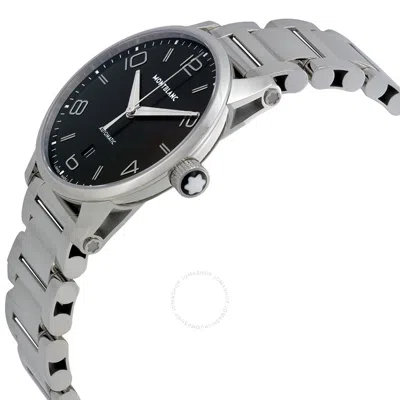 Shop Montblanc Timewalker Automatic Black Dial Men's Watch 110339 In Black / Skeleton