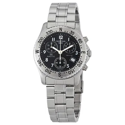 Shop Certina Ds Nautic Chronograph Black Dial Men's Watch C542.7118.42.69