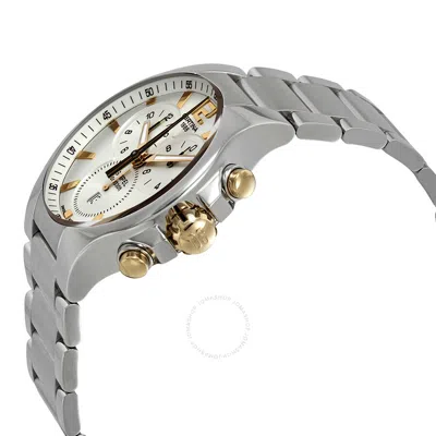Shop Certina Ds Spel Chronograph Men's Watch C012.417.21.037.00 In Gold Tone / Silver