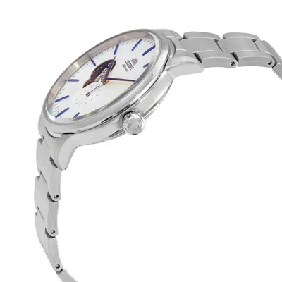 Shop Orient Open Heart Automatic White Dial Men's Watch Ra-ar0102s10b In Blue / White
