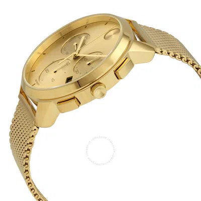 Shop Movado Bold Thin Chronograph Quartz Gold Dial Men's Watch 3600634 In Gold / Gold Tone / Yellow