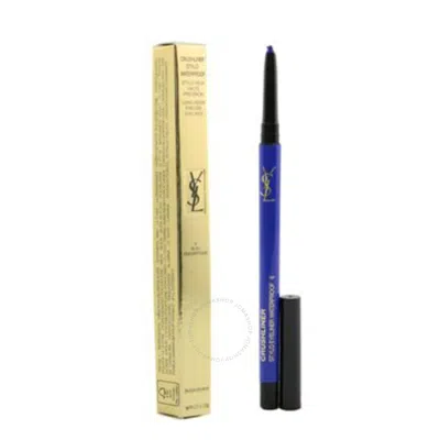 Shop Saint Laurent Yves  Ladies Crushliner Stylo Waterproof Eyeliner 0.01 oz # 06 Bleu Enigmatique Makeup